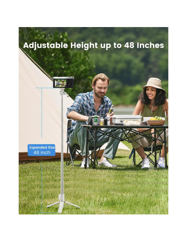 Trípode Multifuncional KraftGeek 121,92 cm con Control Remoto