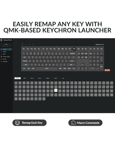 Teclado Mecánico Inalámbrico Keychron V6 Max RGB 108 Teclas