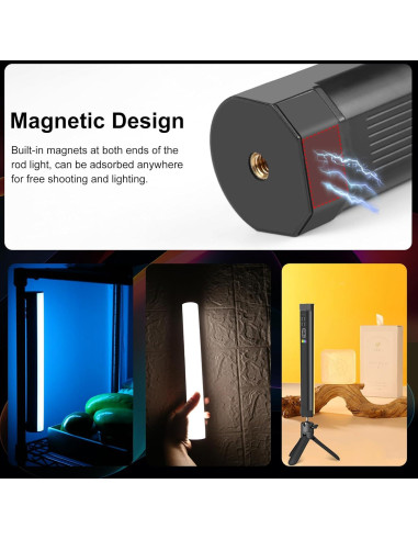 Luz LED PULUZ 30.99cm RGB Portátil con Efectos