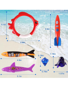 Juguetes de Buceo Woplagyreat 20 Piezas para Niños 2