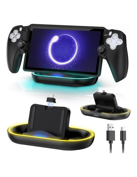 Base de Carga FYOUNG para PlayStation Portal - Soporte RGB Base de Carga FYOUNG para PlayStation Portal - Soporte RGB
