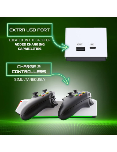 Estación de Carga Nyko para Xbox Series X/S y One - Carga Doble
