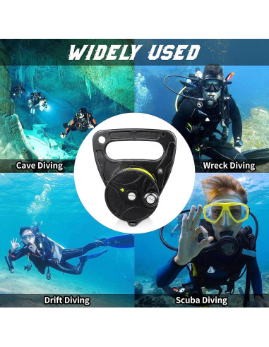 Carrete de Buceo Seafard 46m con Tope de Pulgar