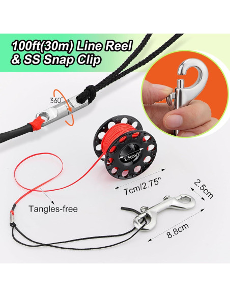 Boya SMB Owekfifv 5 pies + Carrete 30 m + Clip Boya SMB Owekfifv 5 pies + Carrete 30 m + Clip