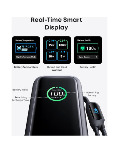 Banco de energía Anker 25,000mAh 100W USB-C portátil