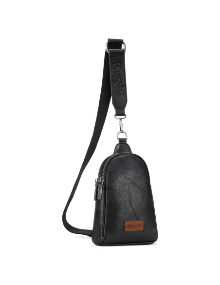 Bolso Cruzado Pequeño Wrangler para Mujeres - Negro Bolso Cruzado Pequeño Wrangler para Mujeres - Negro