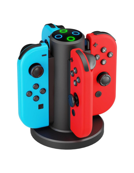Dock de Carga HONCAM para Joycon Switch 4 en 1 Negro Dock de Carga HONCAM para Joycon Switch 4 en 1 Negro
