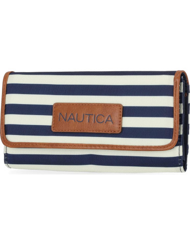 Cartera Nautica Mujer Organizador RFID con 11 Bolsillos