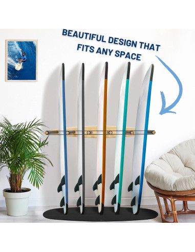 Soporte Vertical para Tablas de Surf Hang 11 - 6 brazos