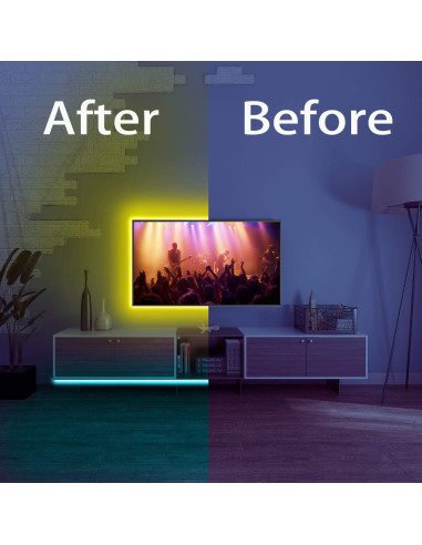 Tiras LED DAYBETTER 10m con Control Remoto y Adhesivo
