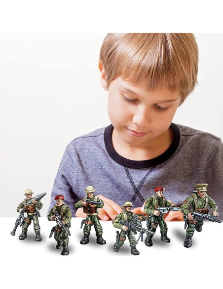 Set 6 Figuras Soldado Británico MEIEST 5.8 cm Accesorios Set 6 Figuras Soldado Británico MEIEST 5.8 cm Accesorios