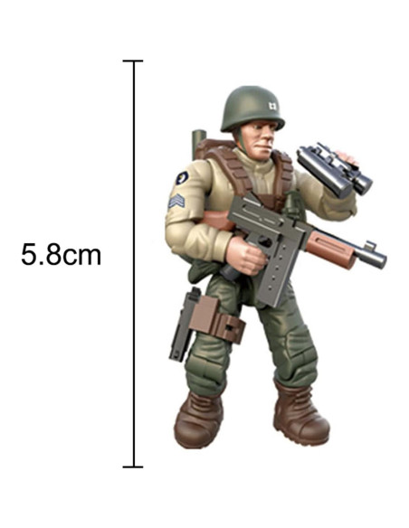 Set 6 Figuras Soldado Británico MEIEST 5.8 cm Accesorios Set 6 Figuras Soldado Británico MEIEST 5.8 cm Accesorios