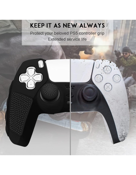 Funda Antideslizante SIKEMAY para Controlador PS5 - 2 Paquetes Funda Antideslizante SIKEMAY para Controlador PS5 - 2 Paquetes