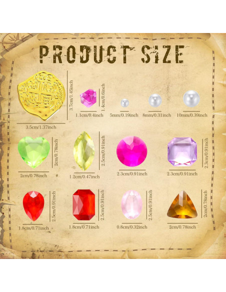 Hanaive 319 Pzs Monedas y Gemas Pirata para Fiesta