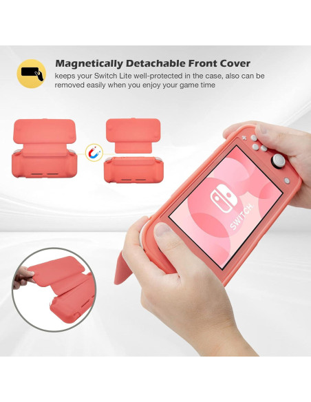 Funda Protectora ProCase para Nintendo Switch Lite Coral Funda Protectora ProCase para Nintendo Switch Lite Coral