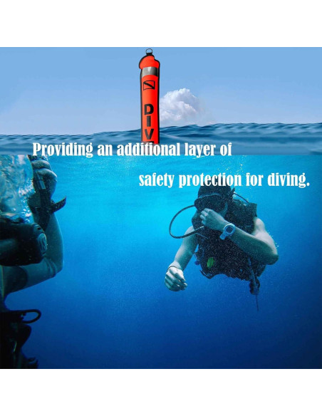 Juego de Boyas de Buceo LalaKoo 1.52m Alta Visibilidad Juego de Boyas de Buceo LalaKoo 1.52m Alta Visibilidad