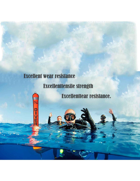 Juego de Boyas de Buceo LalaKoo 1.52m Alta Visibilidad Juego de Boyas de Buceo LalaKoo 1.52m Alta Visibilidad