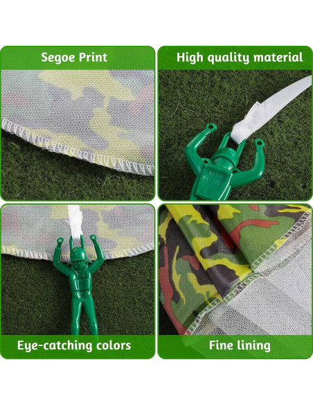Juguetes Paracaídas Aoriher 12 Pcs para Niños al Aire Libre Juguetes Paracaídas Aoriher 12 Pcs para Niños al Aire Libre