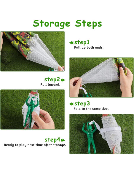 Juguetes Paracaídas Aoriher 12 Pcs para Niños al Aire Libre Juguetes Paracaídas Aoriher 12 Pcs para Niños al Aire Libre