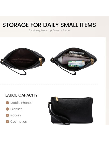 Bolsa Tote para Laptop LOVEVOOK 15.6" Cuero PU Negra Bolsa Tote para Laptop LOVEVOOK 15.6" Cuero PU Negra