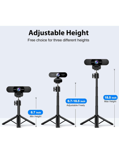 Trípode Mini Profesional EMEET TD303 Ajustable 360