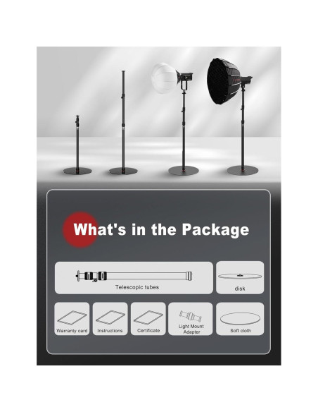 Monopod IFOOTAGE RB-A400 Soporte de Luz 2,11m 10kg Monopod IFOOTAGE RB-A400 Soporte de Luz 2,11m 10kg