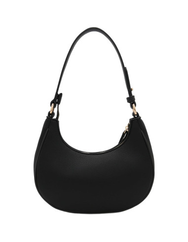 Bolso de Hombro Pequeño Crescent FashionPuzzle Negro