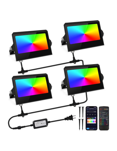 Luz de Inundación LED YAYZA! RGBW Control Remoto 300W