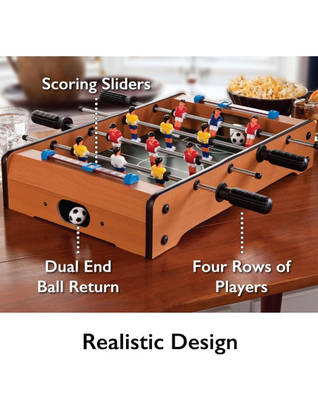 Juego de Futbolín de Mesa Mainstreet Classics 50.8 cm Marrón Juego de Futbolín de Mesa Mainstreet Classics 50.8 cm Marrón