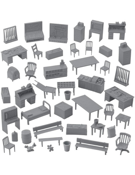 BMC Classic Marx Campamento Militar 44pc Accesorios Plástico BMC Classic Marx Campamento Militar 44pc Accesorios Plástico