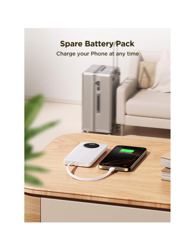 Aioneus Power Bank 10000mAh Carga Rápida 22.5W USB-C