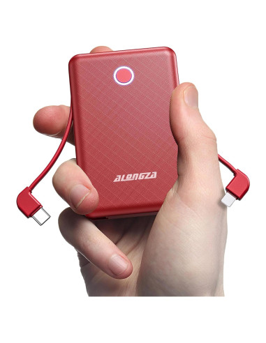 Cargador Portátil Alongza 6000mAh con Cables para Android
