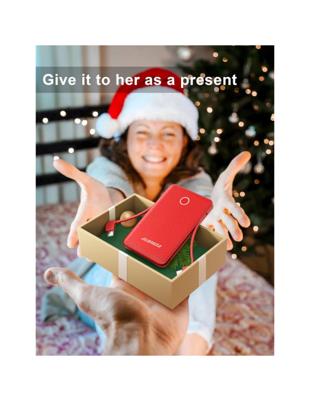 Cargador Portátil Alongza 6000mAh con Cables para Android Cargador Portátil Alongza 6000mAh con Cables para Android