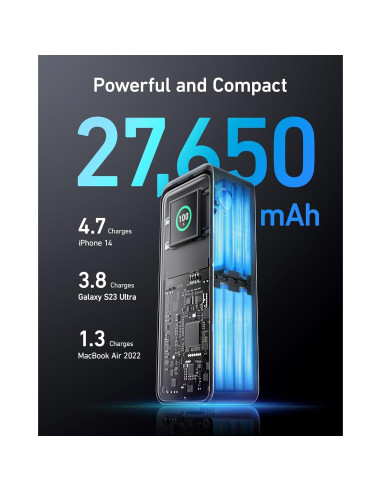 Banco de energía Anker Prime 27,650mAh 250W Cargador portátil