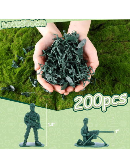 Figuras de Soldados de Juguete LOVESTOWN 200 Piezas Figuras de Soldados de Juguete LOVESTOWN 200 Piezas