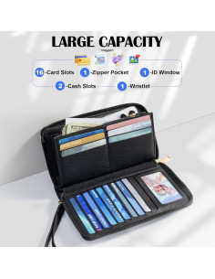 Billetera Chelmon para Mujeres con Bloqueo RFID de Cuero 2