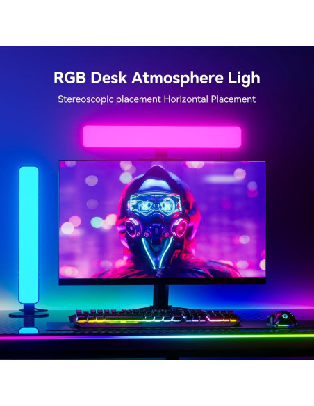 Barra de Luz LED RGB MICTUL con Control Remoto 91 cm Barra de Luz LED RGB MICTUL con Control Remoto 91 cm