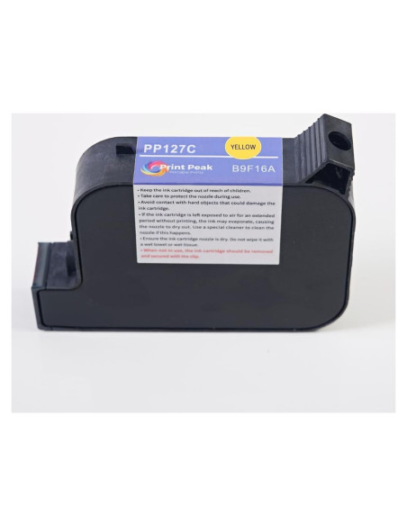 Cartucho de tinta amarilla PrintPeak 45ml para impresora portátil Cartucho de tinta amarilla PrintPeak 45ml para impresora portátil