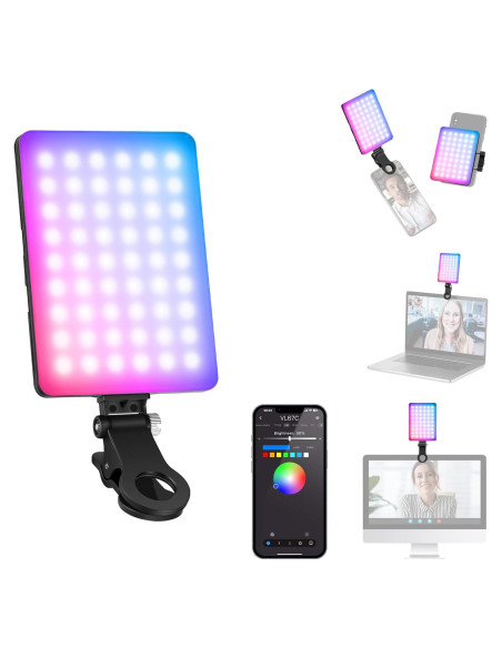 Luz RGB NEEWER VL67C 94 LEDs Recargable para Selfies Luz RGB NEEWER VL67C 94 LEDs Recargable para Selfies