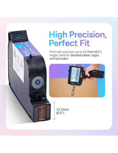 Cartucho de tinta amarilla PrintPeak 45ml para impresora portátil