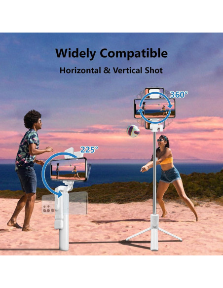 Trípode Selfie Bollove Retráctil 101.6 cm con Luz y Control Remoto Trípode Selfie Bollove Retráctil 101.6 cm con Luz y Control Remoto
