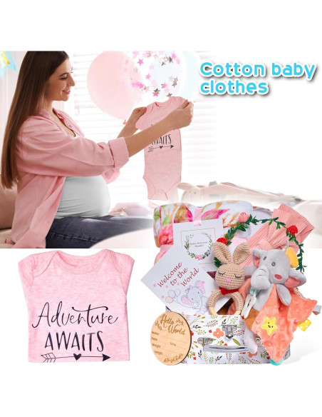 Conjunto de Regalo para Recién Nacidos Niña - 9 Piezas Conjunto de Regalo para Recién Nacidos Niña - 9 Piezas