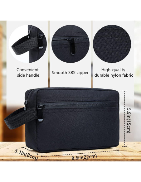 FUNSEED Bolsa de Aseo de Viaje Unisex Resistente al Agua FUNSEED Bolsa de Aseo de Viaje Unisex Resistente al Agua