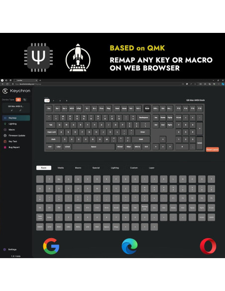 Teclado Mecánico Keychron Q6 Max Inalámbrico RGB 2.85kg Teclado Mecánico Keychron Q6 Max Inalámbrico RGB 2.85kg