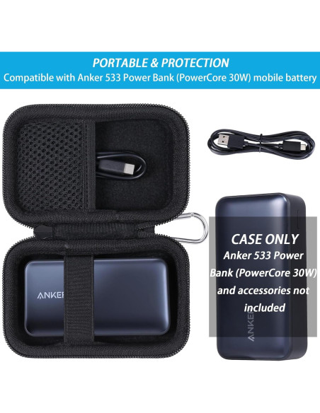 Funda Dura Khanka para Batería Portátil Anker 10000mAh Funda Dura Khanka para Batería Portátil Anker 10000mAh