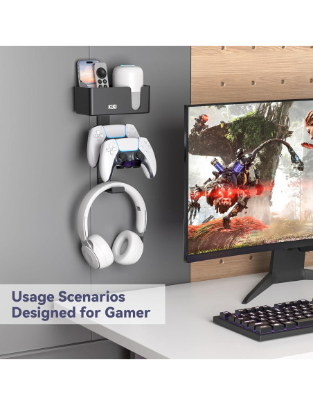 Soporte para Auriculares KDD 4 en 1 con Almacenamiento Soporte para Auriculares KDD 4 en 1 con Almacenamiento