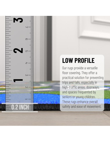 Alfombra Infantil Ottomanson 198x152 cm Tráfico Educativo