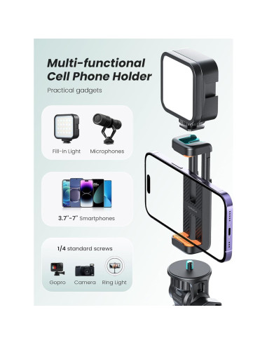 Trípode YUMAZLA 1.8m para iPhone con control remoto