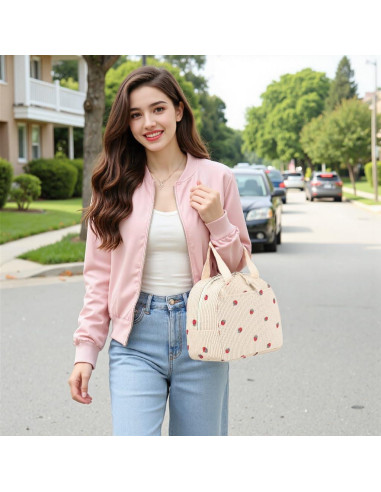 Bolsa de Almuerzo Bluboon Corduroy 3L Impermeable Moderna