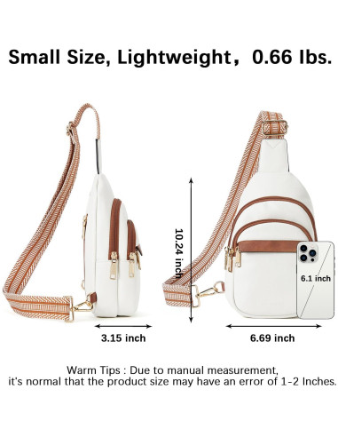Bolso Bandolera BOSTANTEN para Mujeres Cuero Multifuncional